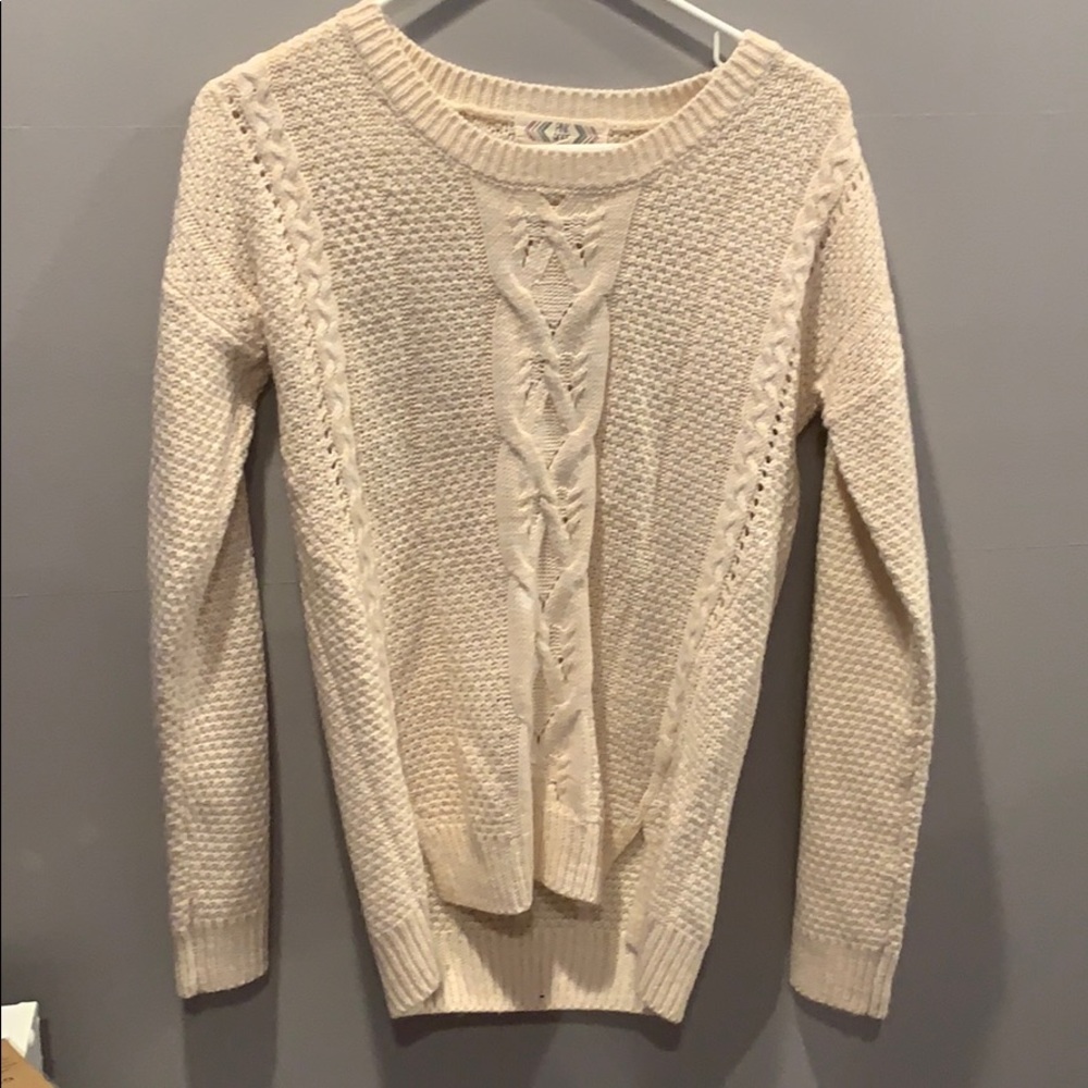 Cream sweater